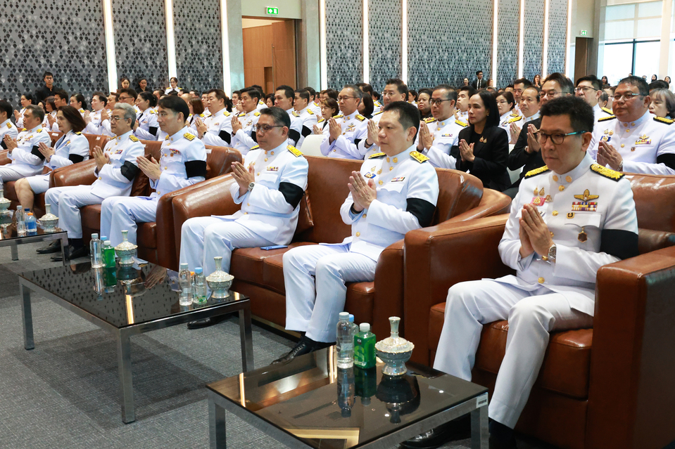 สถาบันคุ้มครองเงินฝาก ร่วมงานพิธีสัตตมวาร (ครบ 7 วัน) ถวายเป็นพระกุศลแด่สมเด็จพระเจ้าลูกเธอ เจ้าฟ้าพัชรกิติยาภา นเรนทิราเทพยวดี กรมหลวงราชสาริณีสิริพัชร มหาวัชรราชธิดา ณ กระทรวงการคลัง 6